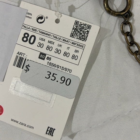 ZARA Vintage Look Belt. NWT - Picture 2 of 6